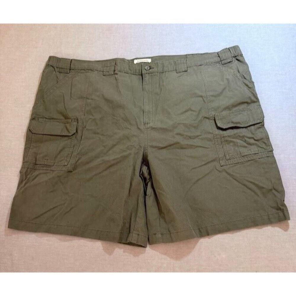 Savane Cargo Shorts Mens 54 Green Olivo Pocket Straight Zip Men NWOT.